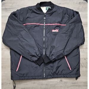 Vintage Wear Guard Jacket Mens Large Black Lined Winter Work Jacket Coca-Cola